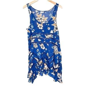 Free People voile and lace sleeveless swing trapeze mini dress M new with tags